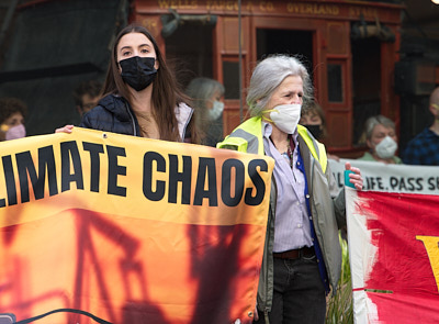 Climate Activists Occupy Wells Fargo Global Headquarters:April 25, 2022